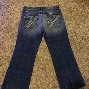 Crop 7 for all man kind size 29 jeans